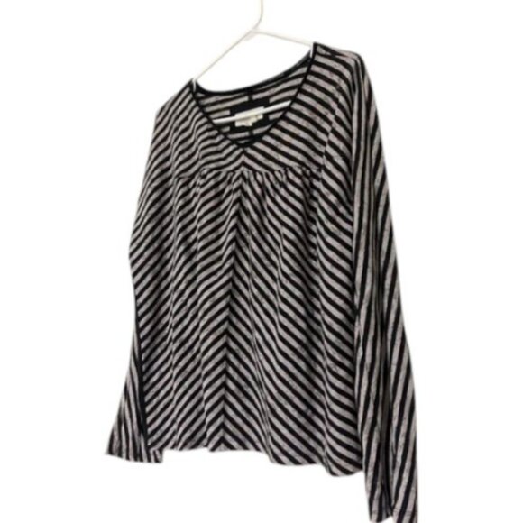 Anthropologie pilar V-neck long sleeves top size M - Picture 6 of 14